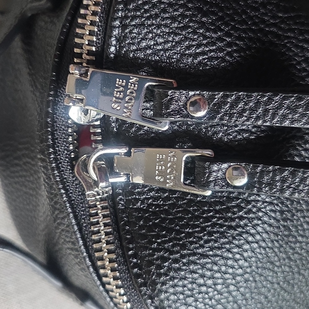 Steve Madden Black Textured Mini Backpack - image 6